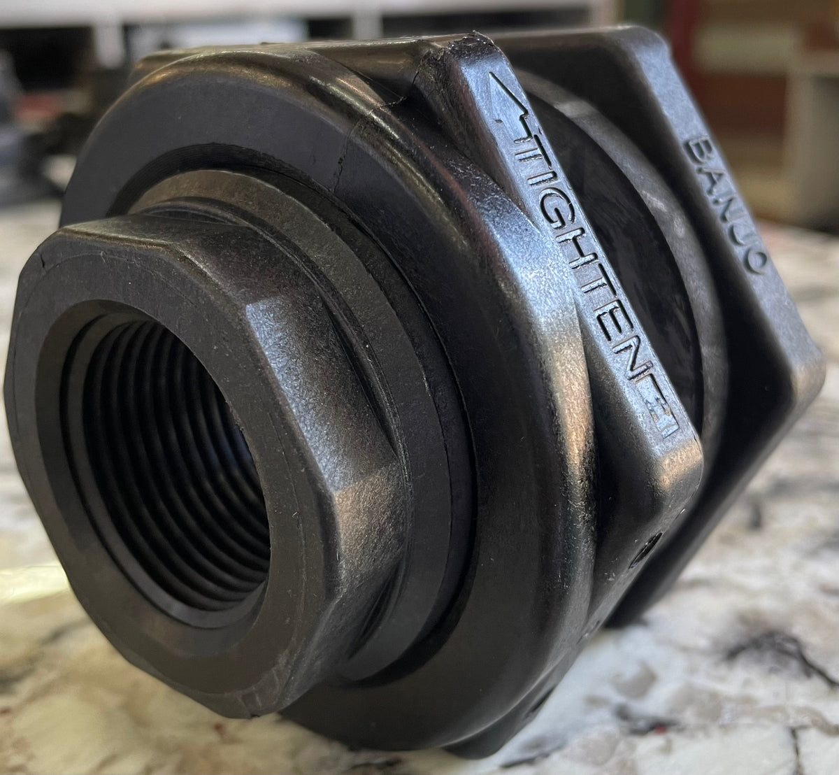 Poly Bulkhead Fitting 1" Scotts Valley Sprinkler and Pipe